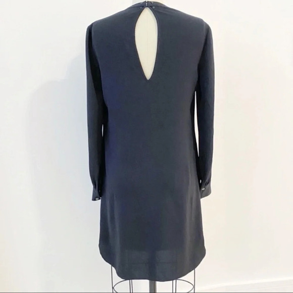 Haute Hippie Cowl Neck Mini Long Sleeve Mini Dress Small Silk - Picture 3 of 10